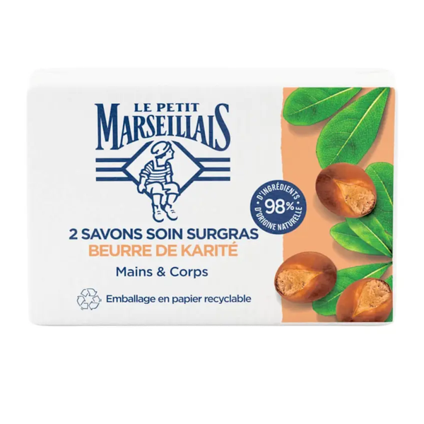 Le Petit Marseillais Savon Soin Surgras au Beurre de Karité 200g