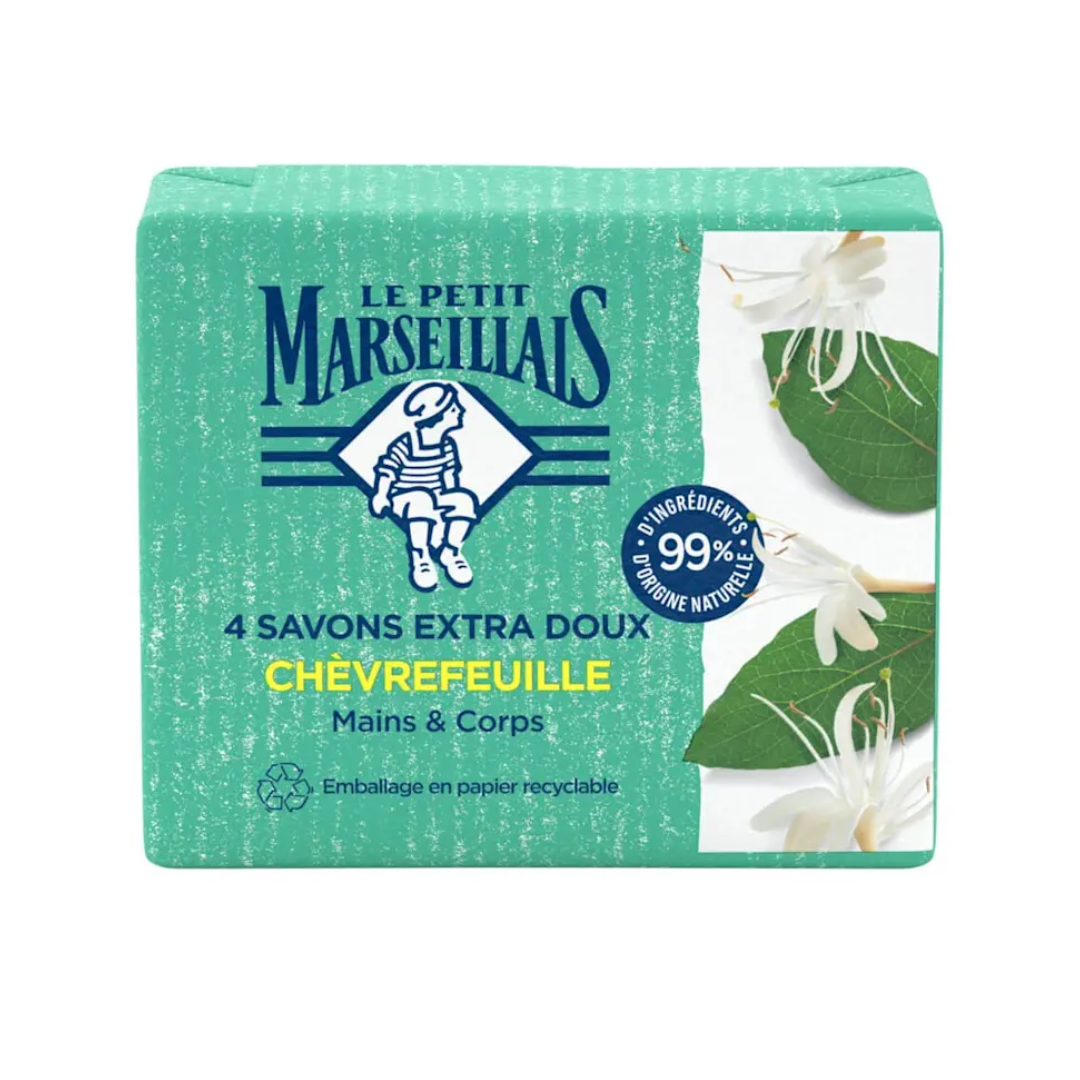 LE PETIT MARSEILLAIS Savon Chèvrefeuille 4X100g